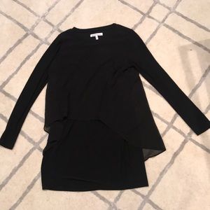 BCBG Black Dress with Overlay